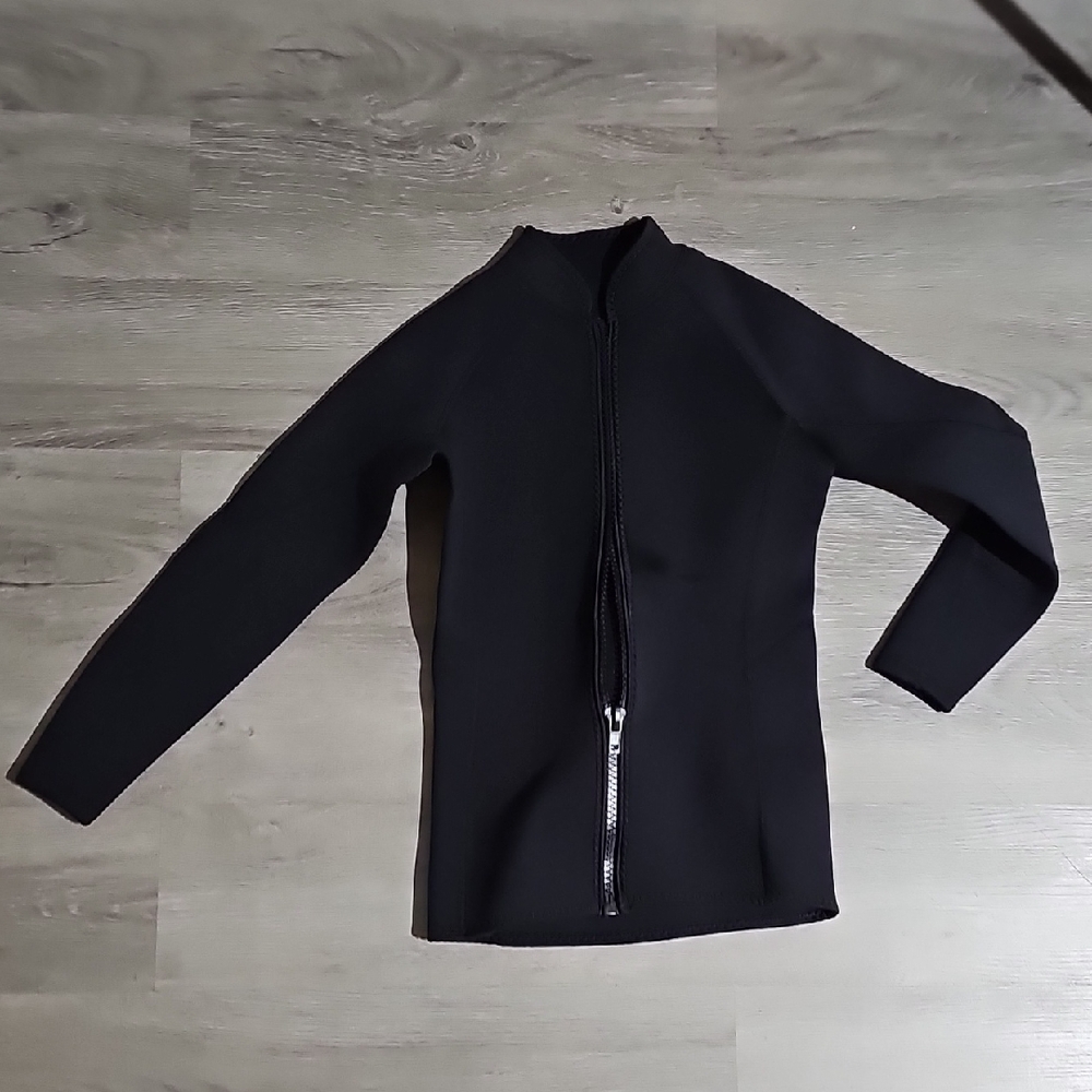 Elegant Black Women's Swim Bomber Jacket